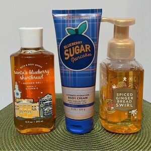 BBW Santa’s Blueberry Shortbread, Blueberry Sugar Pancakes & one other NWT